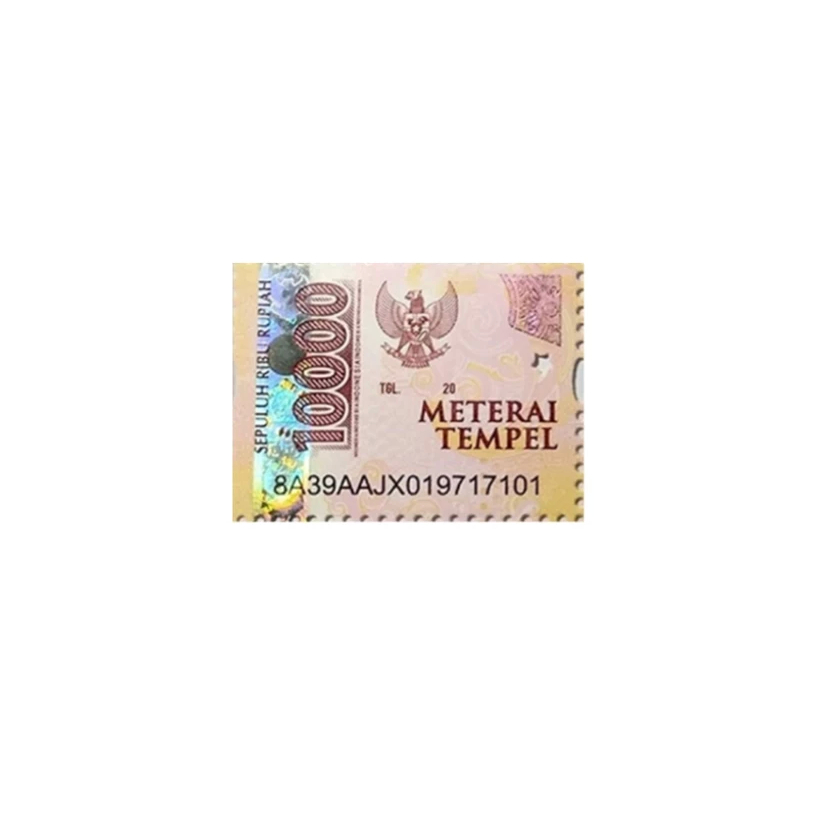 Meterai Asli Materai 10000 (1 Pcs/Keping)