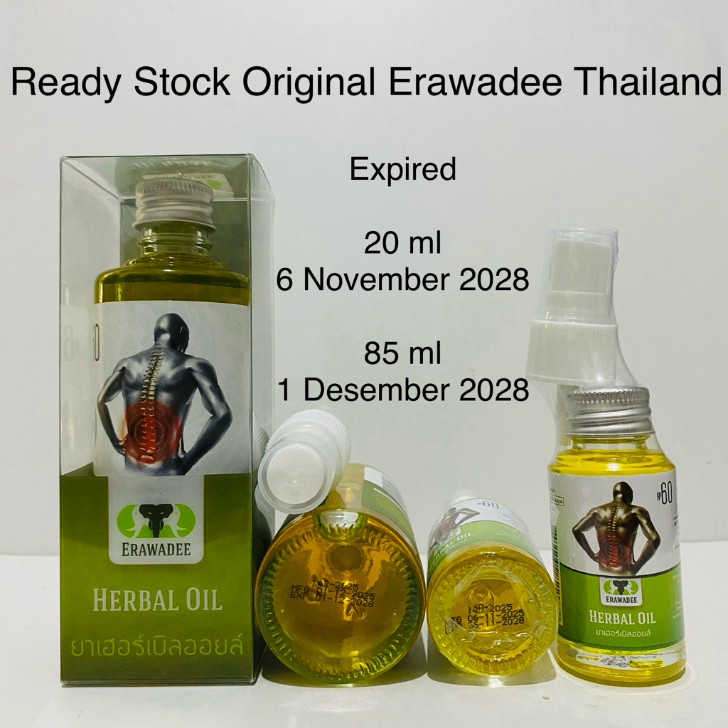 Erawadee Herbal Spray No. 60 85 ml Original dari Thailand / erawadee oil / minyak gosok erawadee