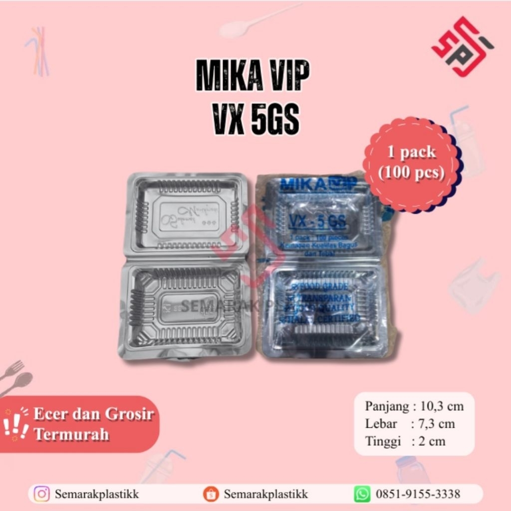 Mika VIP VX 5GS (1 pack isi 100 pcs)
