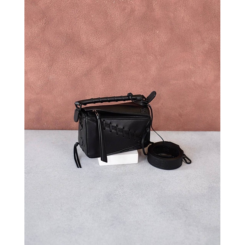 READY FINAL SALE   Loewe Mini Puzzle Bag in :  • Black Stitches