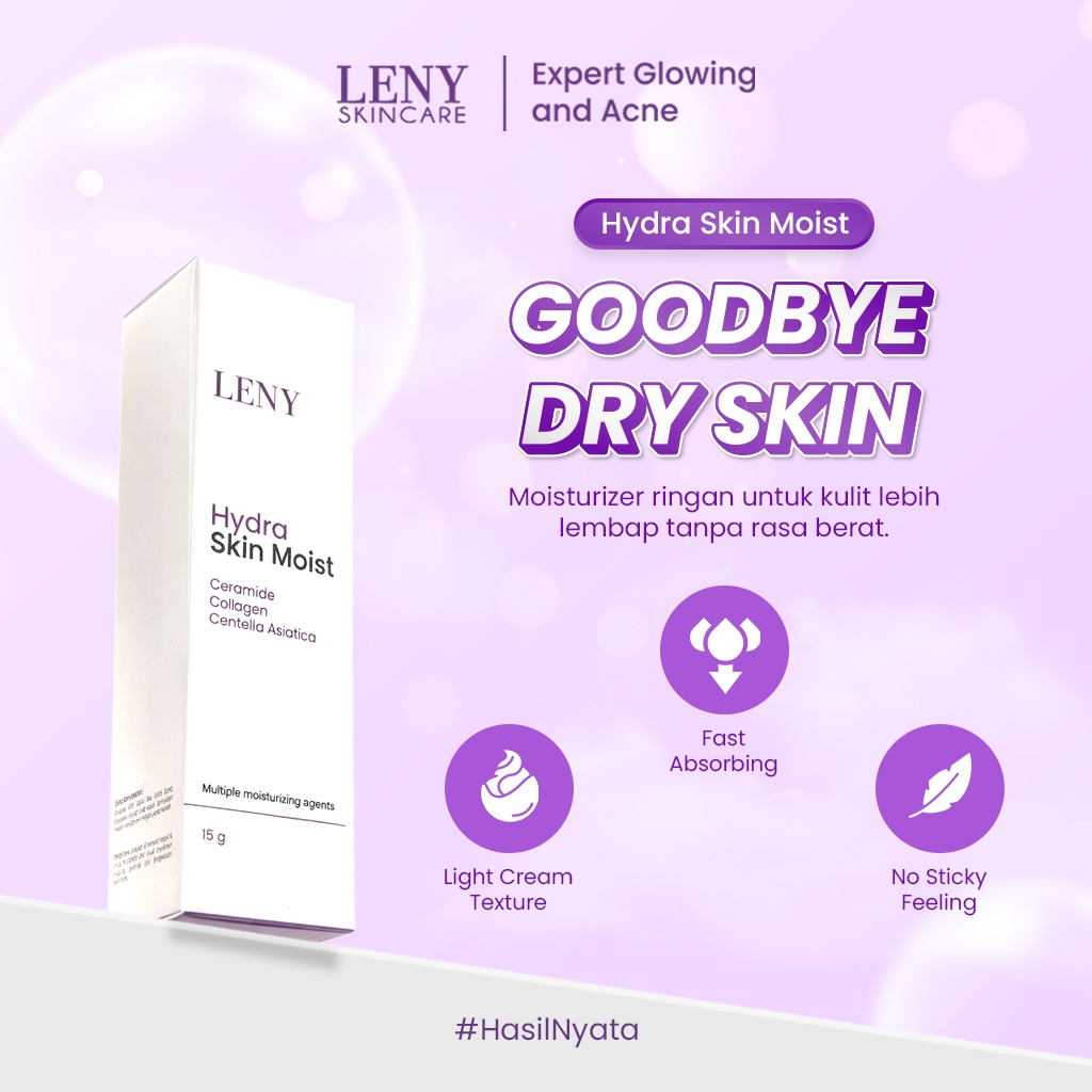 LENY SKINCARE Hydra Moist Skin 10gr Moisturizer Pelembap Wajah