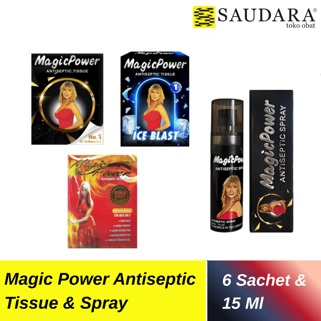 Magic Power Tissue, Magic Man Tissue, Sutra Tisu Plus, Magic Power Spray