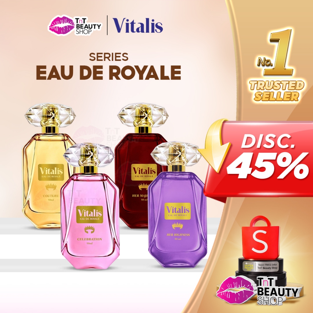 Vitalis Eau De Royale 50ml - Parfum Wanita Long Lasting Luxurious Fragrance | TnT Beauty Shop