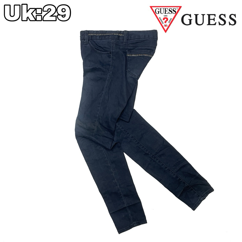 CG33 Celana Panjang Denim Chinos Skinny Guess 29 Long Pants Strech Levis Casual Navy Original Jeans