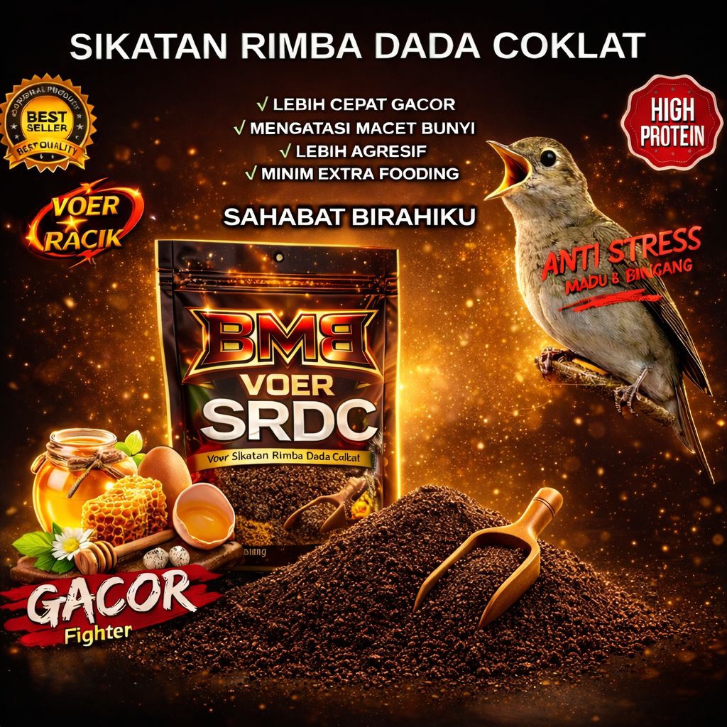 VOER SRDC SIKATAN RIMBA VOER HALUS SUPAYA BURUNG LEBIH CEPAT GACOR DENGAN NUTRISI LENGKAP