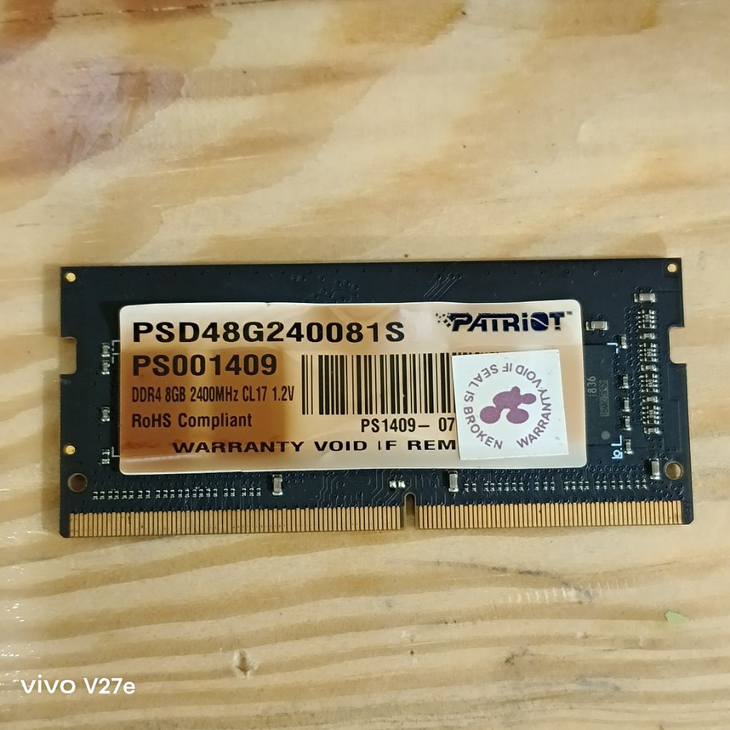 RAM LAPTOP SODIM DDR4 8GB 2400 PATRIOT