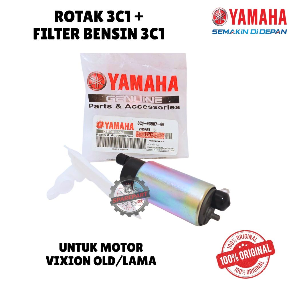ROTAK 3C1 + FILTER BENSIN 3C1 ORIGINAL YAMAHA, VIXION OLD/LAMA