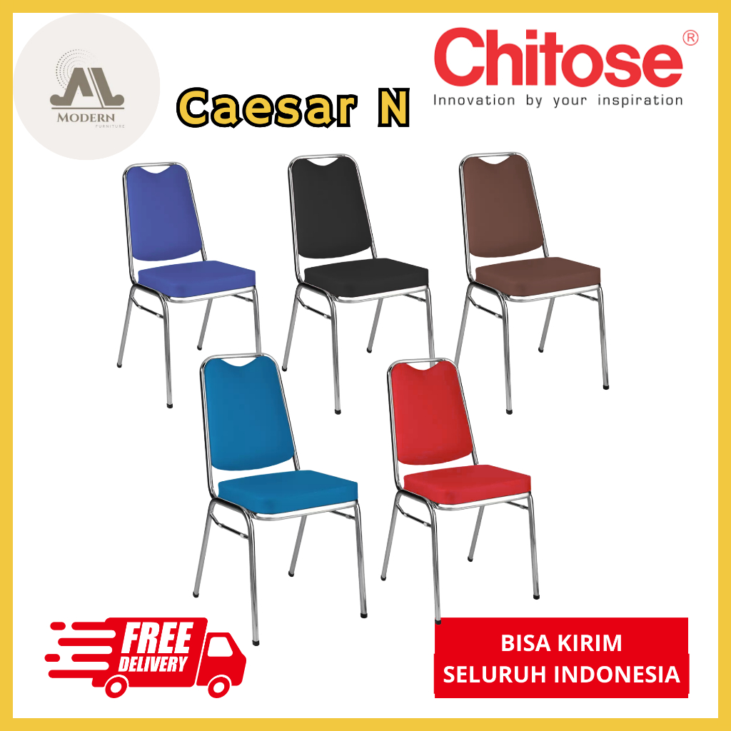 Kursi Susun Chitose Caesar N 100% Original | Kursi Tumpuk | Kursi Kuliah | Kursi Serbaguna | Warna B