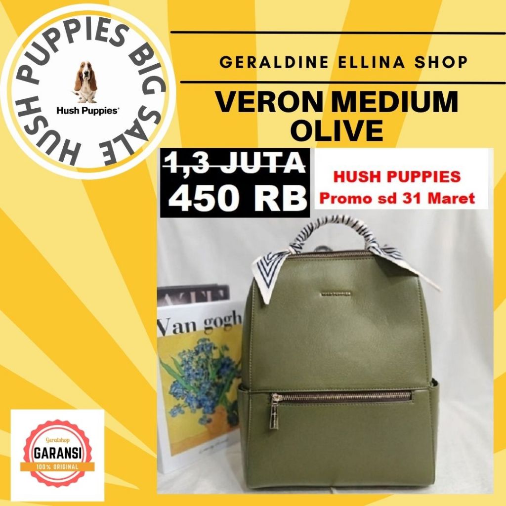 Tas ransel backpack Hush Puppies original store seri VERON
