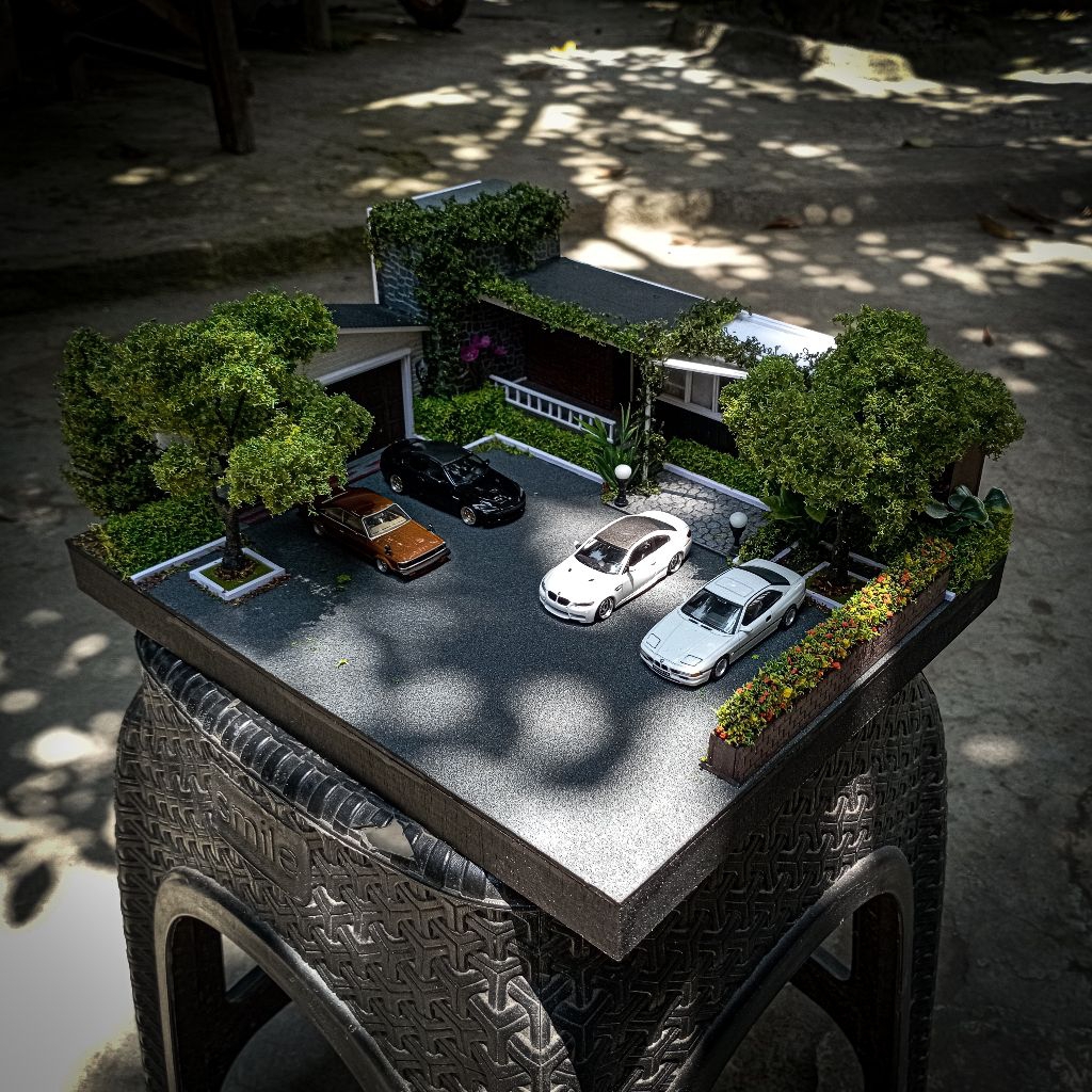 Diorama Halaman Rumah 1/64 29x25