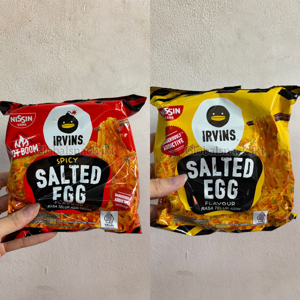NISSIN IRVINS SPICY SALTED EGG / SALTED EGG 117G