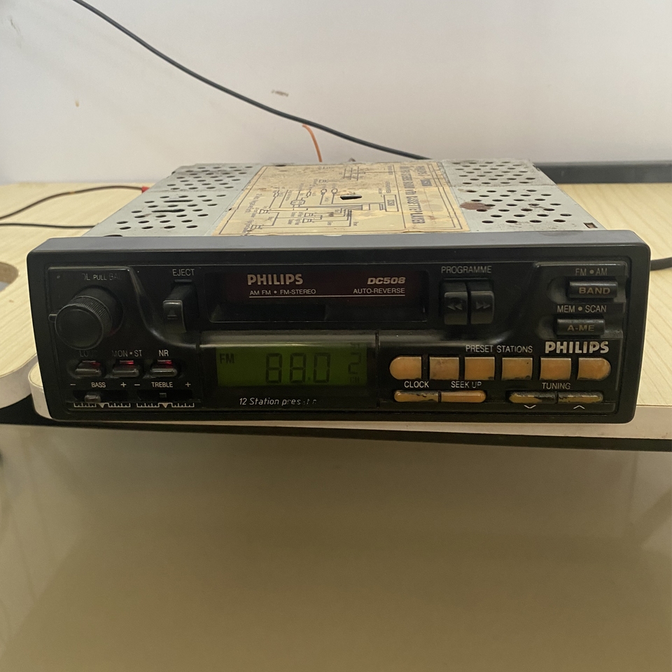 Tape Mobil Jadul Philips DC508 Cassete Radio Minus