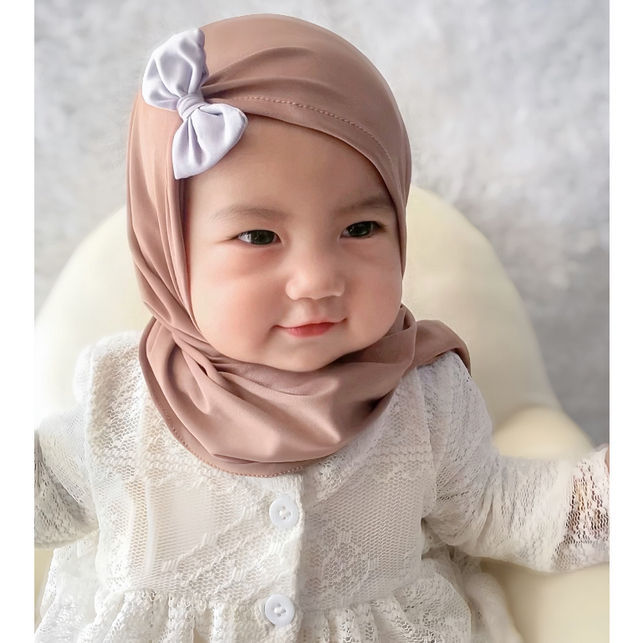 pashmina instan anak  kerudung  pashmina bayi pashmina karet