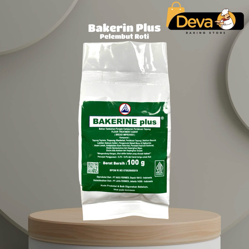 Bakerine Plus Bread Improver - Bakerine Plus Pelembut Roti 100gr