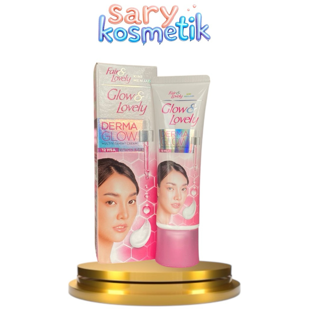 cb] FAIR & LOVELY menjadi GLOW AND LOVELY derma glow multivitamin cream 23 gr