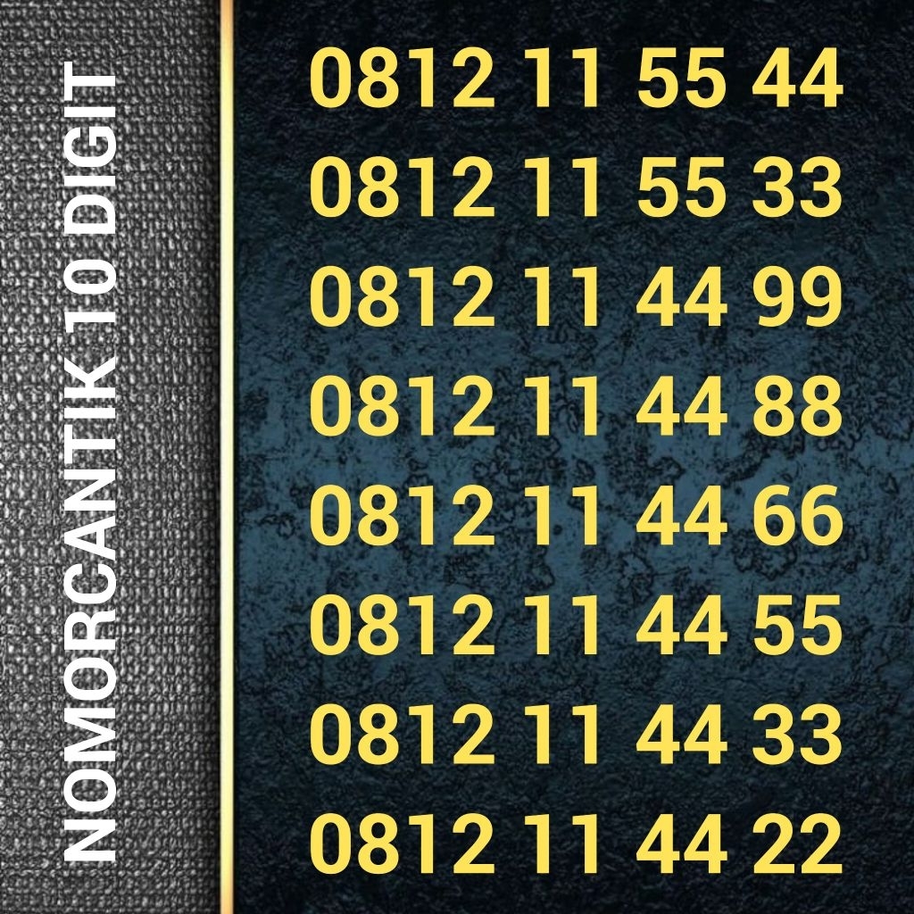 nomor cantik simpati 10 digit 0812 11 55 44 0812 11 55 33 0812 11 44 99 0812 11 44 88 0812 11 44 66 