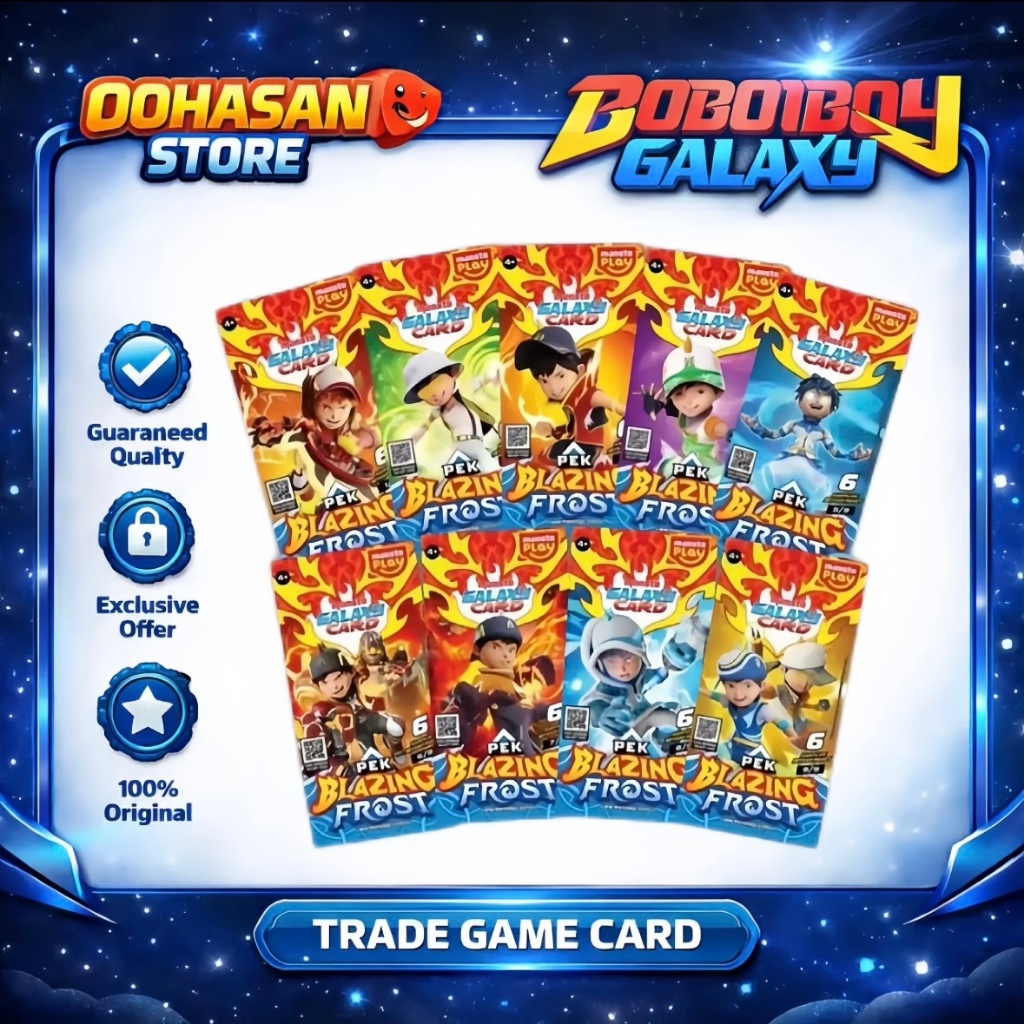 Monsta Galaxy Card Boboiboy Pek Blazing Frost (ID)