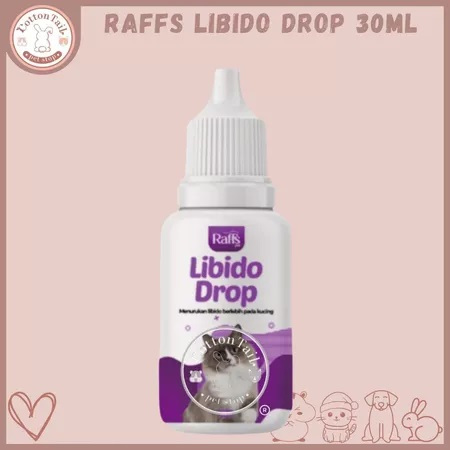 RAFFS LIBIDO DROP 30 ML - Obat Penurun Birahi Libido Kucing Jantan Betina