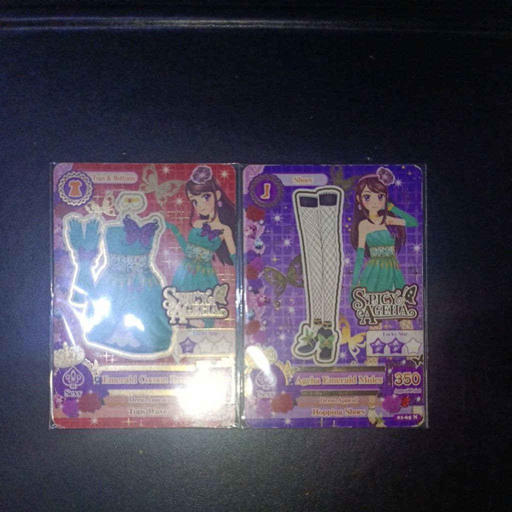 Kartu Aikatsu Ran Shibuki Original Spicy Ageha Set