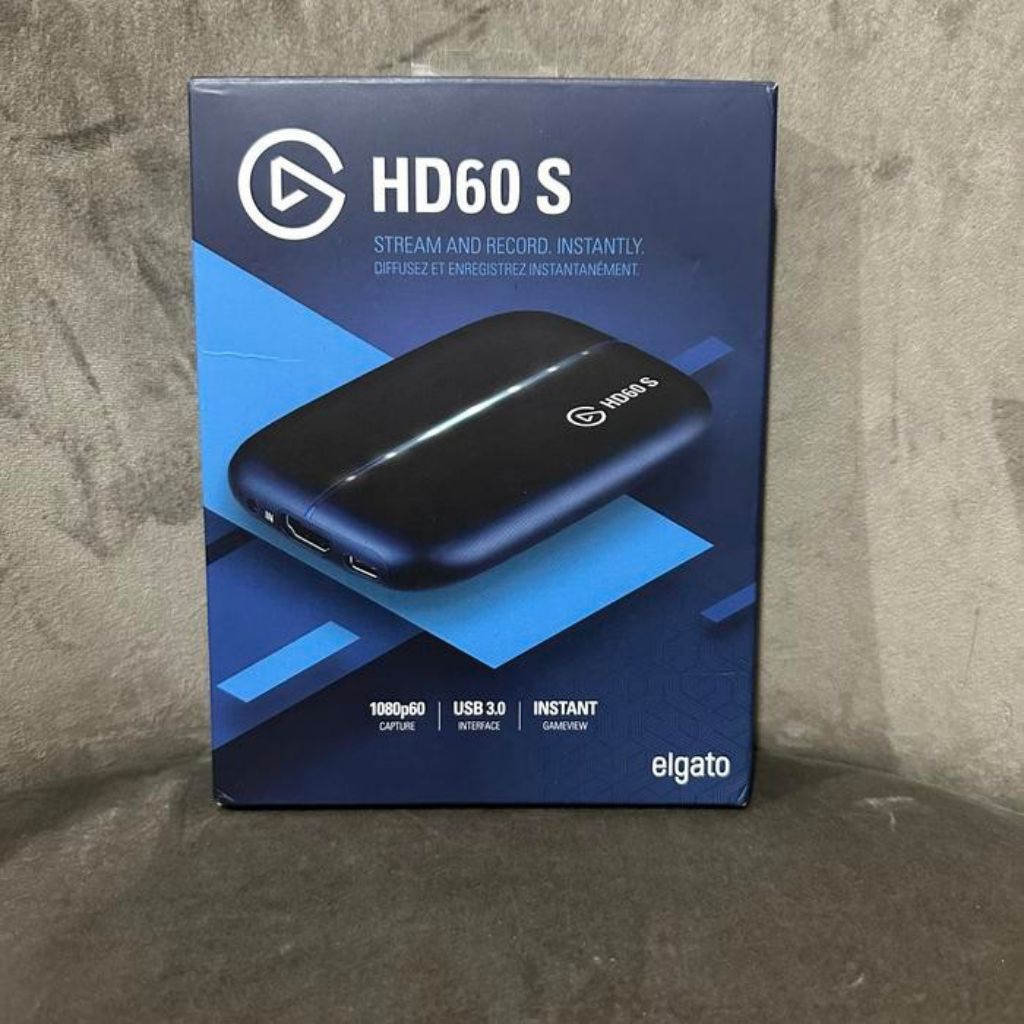 elgato HD60s HDMI Kabel lengkap+Splitter HDMI siap pakai