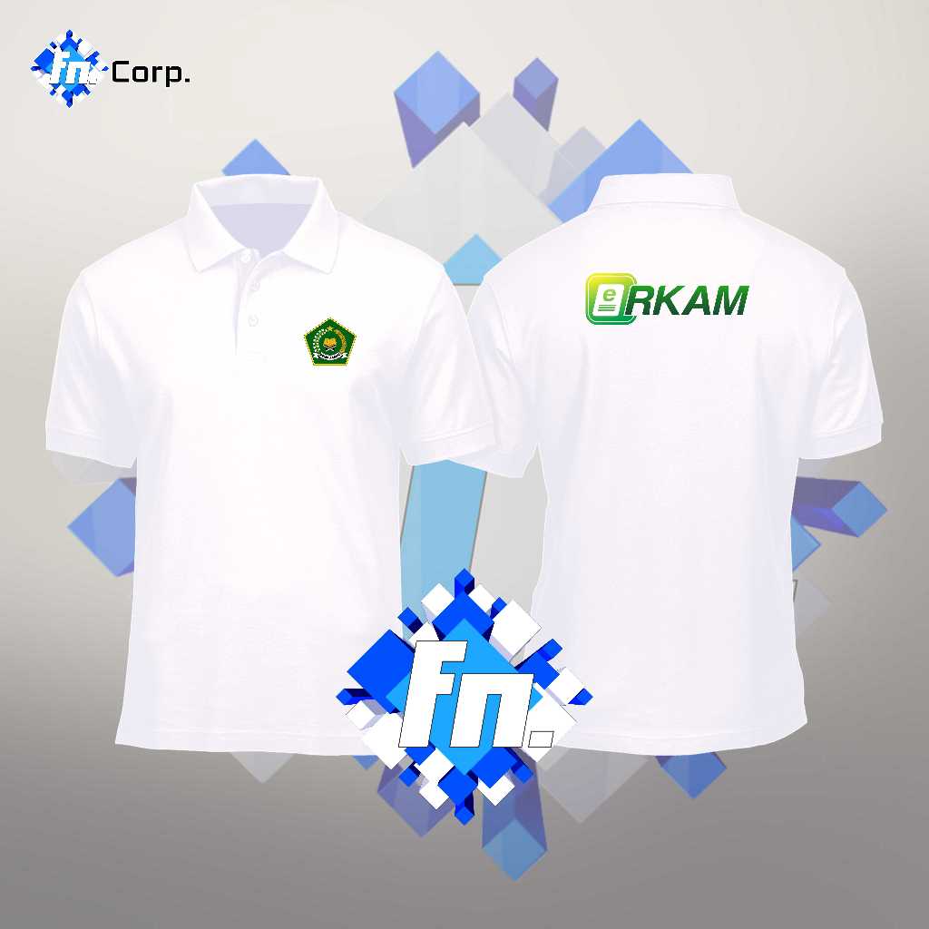 BAJU POLO SHIRT KAOS KERAH LENGAN PENDEK ERKAM OPERATOR SEKOLAH ADMIN STAF MADRASAH ATASAN PRIA WANI