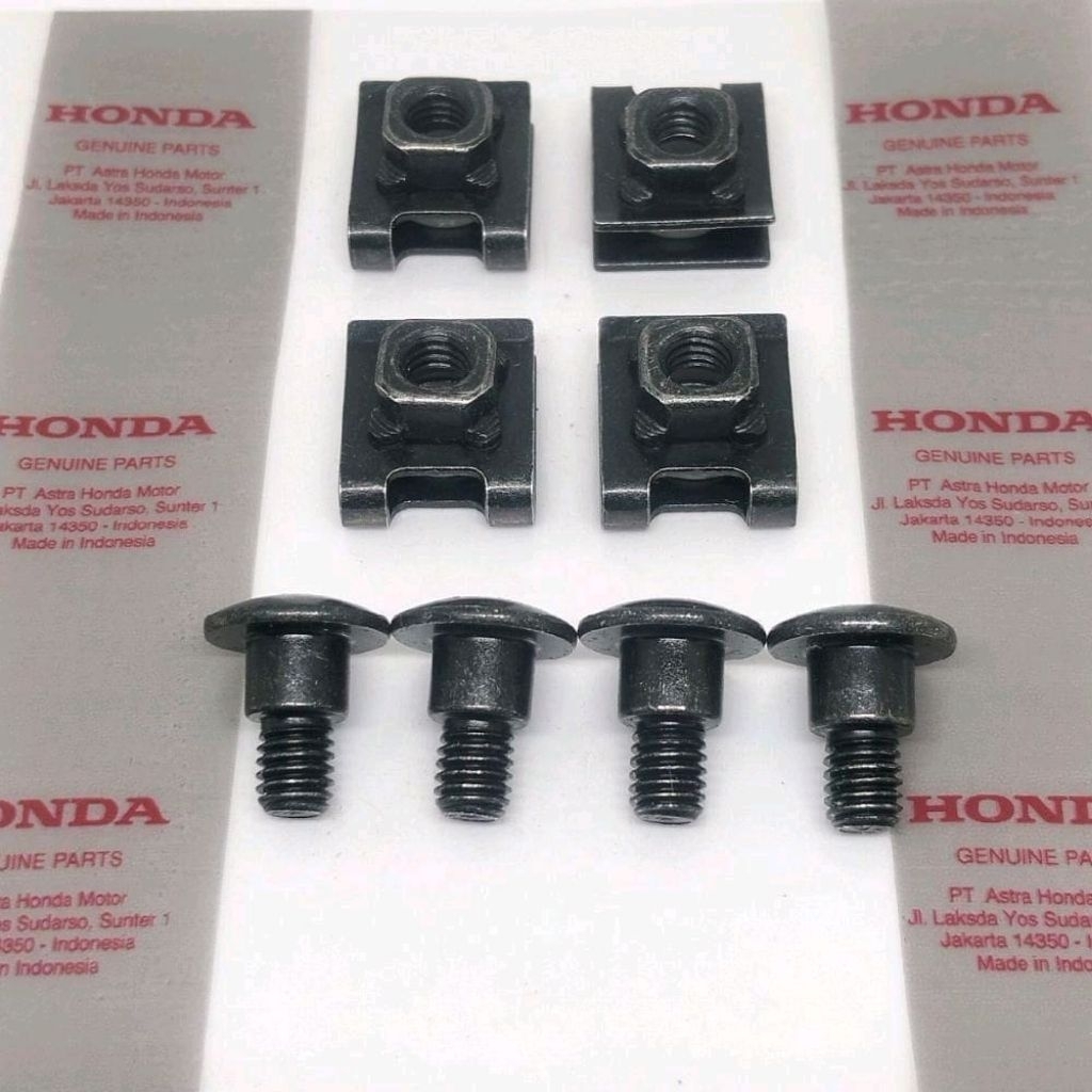 4set Baut L Baut/Klip Baut Batok Lampu Depan CRF 150 Honda Original