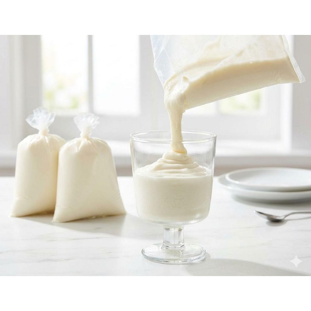 yoghurt plain no sugar/yoghurt tanpa gula dan yoghurt plain with sugar