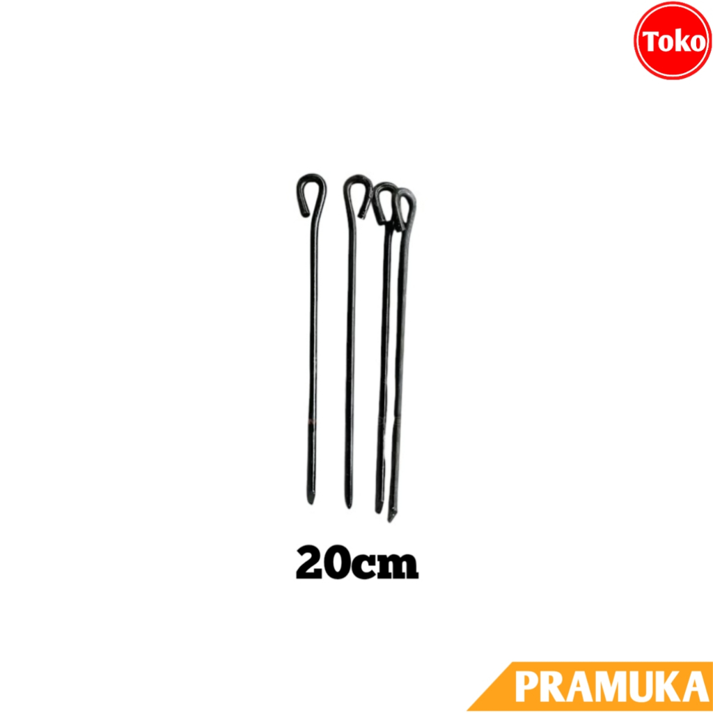 Pasak Tenda Besi (PANJANG 20cm) / Pasak Tenda Camping Besi / Patok Tenda Pramuka