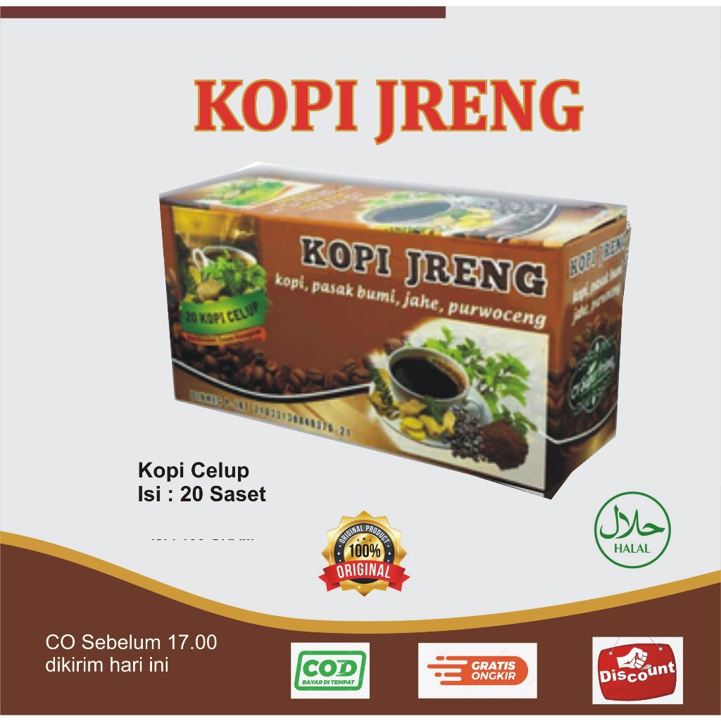 Kopi Jreng Super Prima 20 kantong I Kopi celup Original