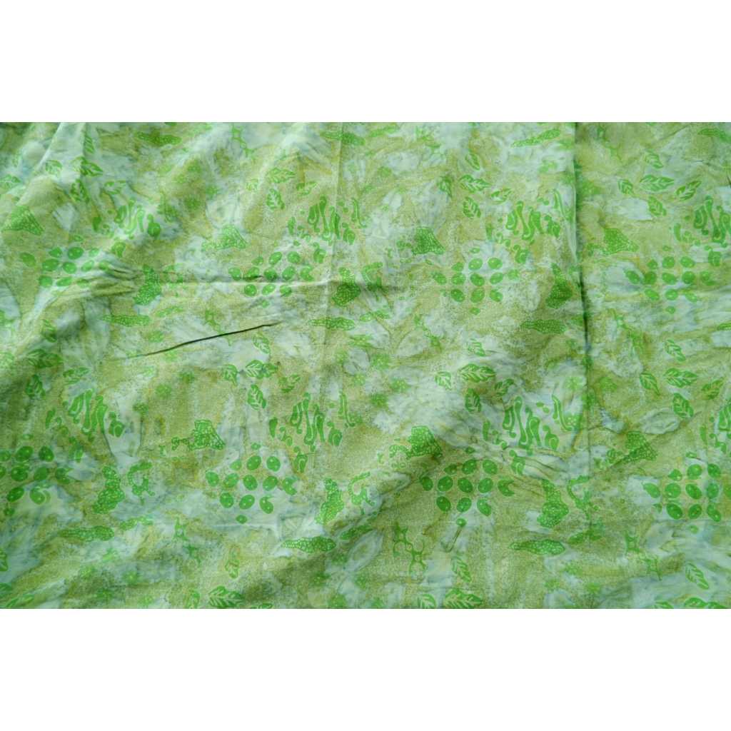 Kain Batik Cap Asli Proses Smoke Motif Peta Indonesia Warna Hijau Muda Smoke Premium Handmade Katun 