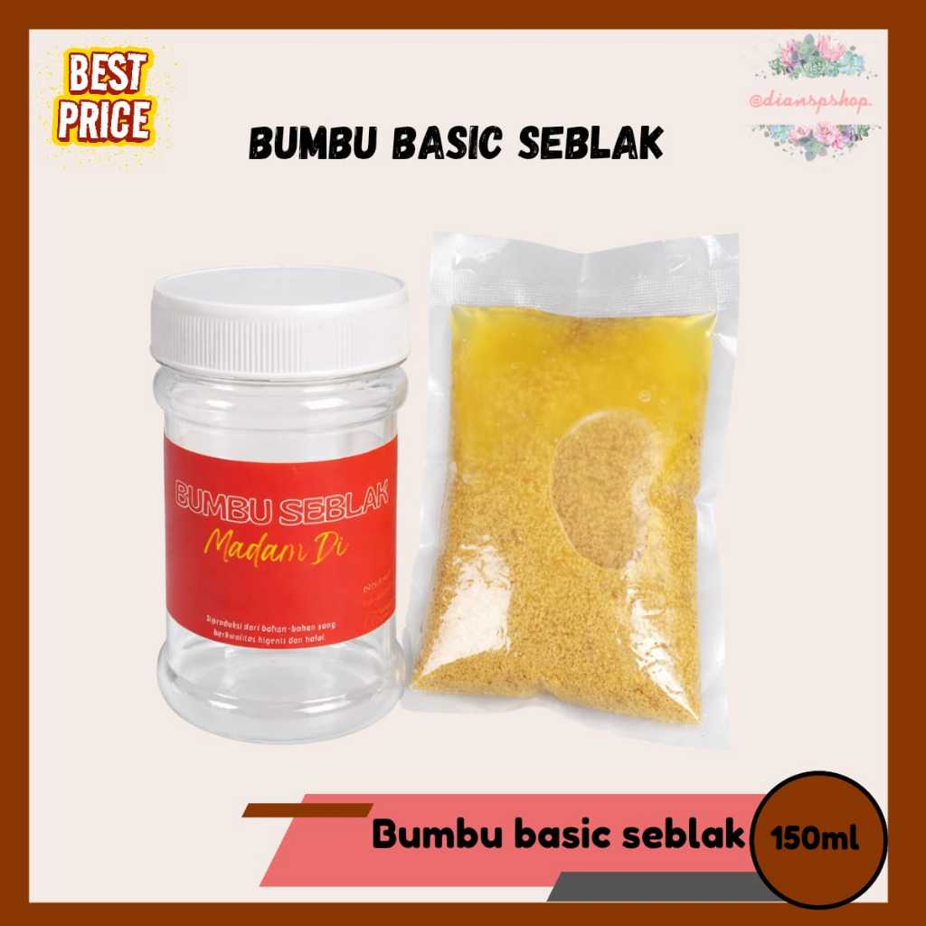 Bumbu Basic Seblak 150gr Bumbu Basah Untuk Seblak Bumbu Rempah Utama Untuk Seblak