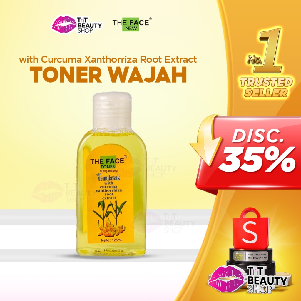 THE FACE Temulawak Toner 125ml - Toner Wajah Melembabkan & Mencerahkan  | TnT Beauty Shop