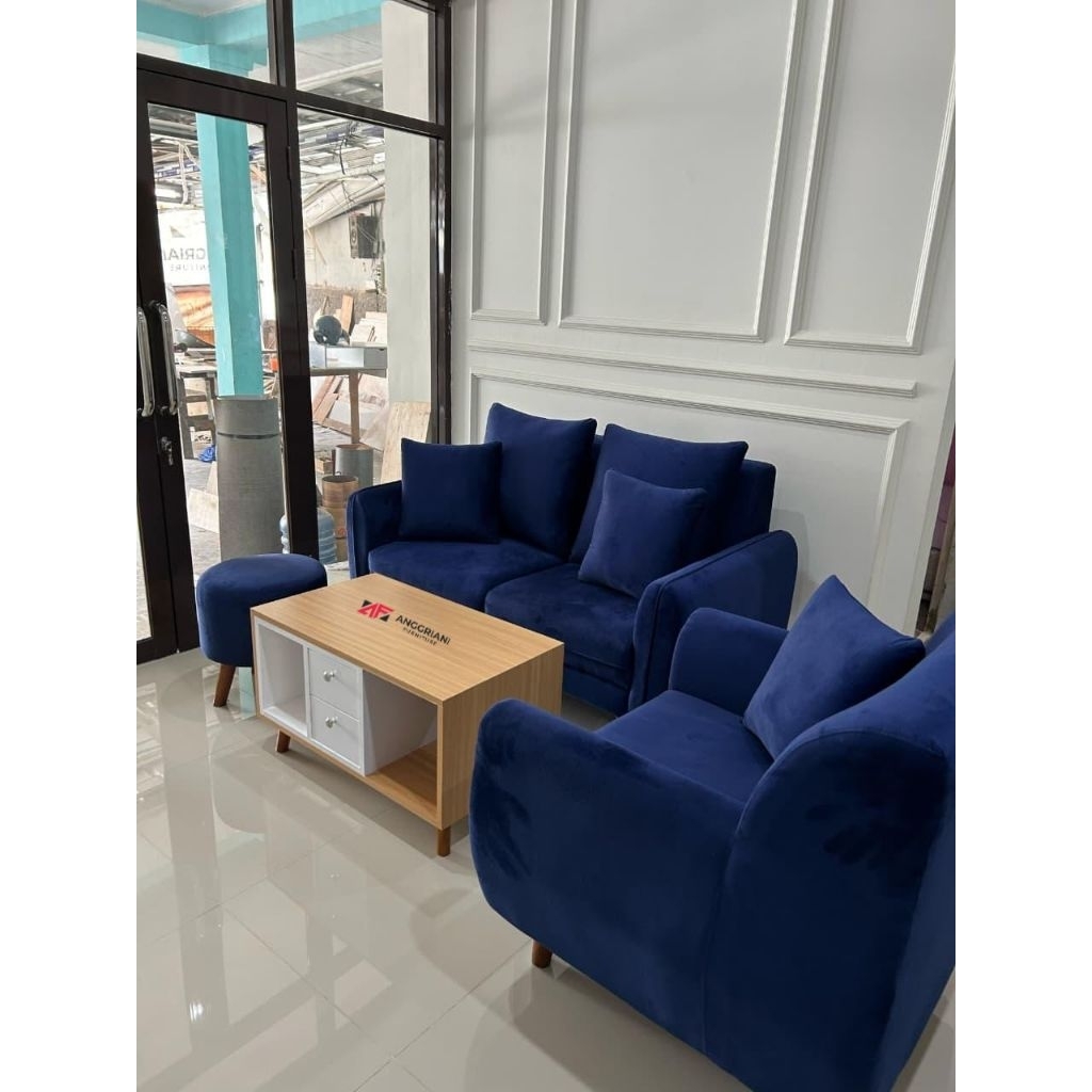 Sofa Retro Minimalis - Sofa elegant - Sofa fresh aesthetic - Sofa multifungsi