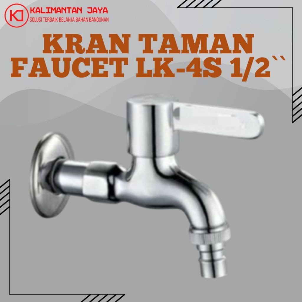 Kran Tembok Oracle Stainless LK-45 / Keran Tembok / Kran Air Stainless / Kran Oracle Tembok 1/2"