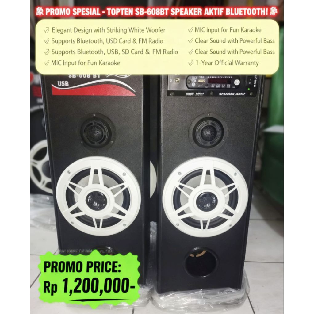 speaker bluetooth TOP TEN SB-608BT