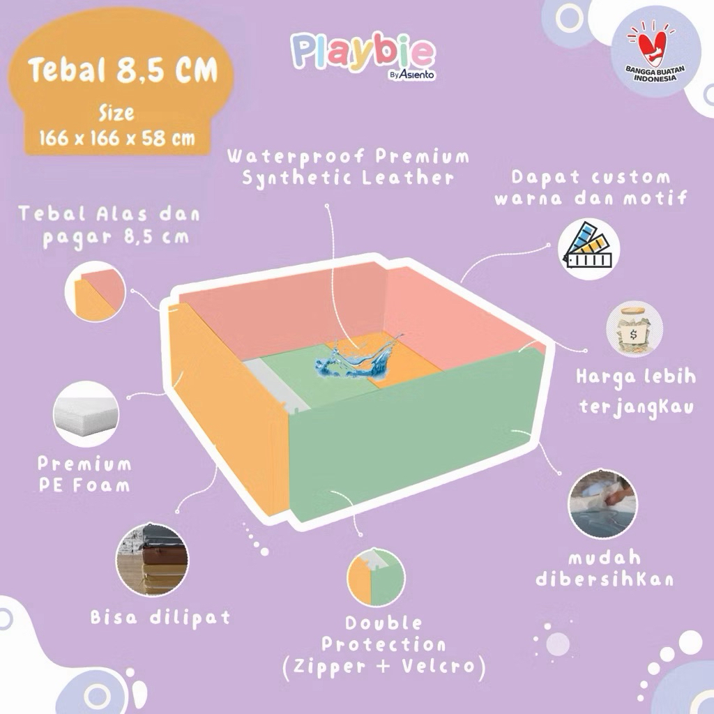 [PRELOVED] Playbie Bumper Bed 100x100