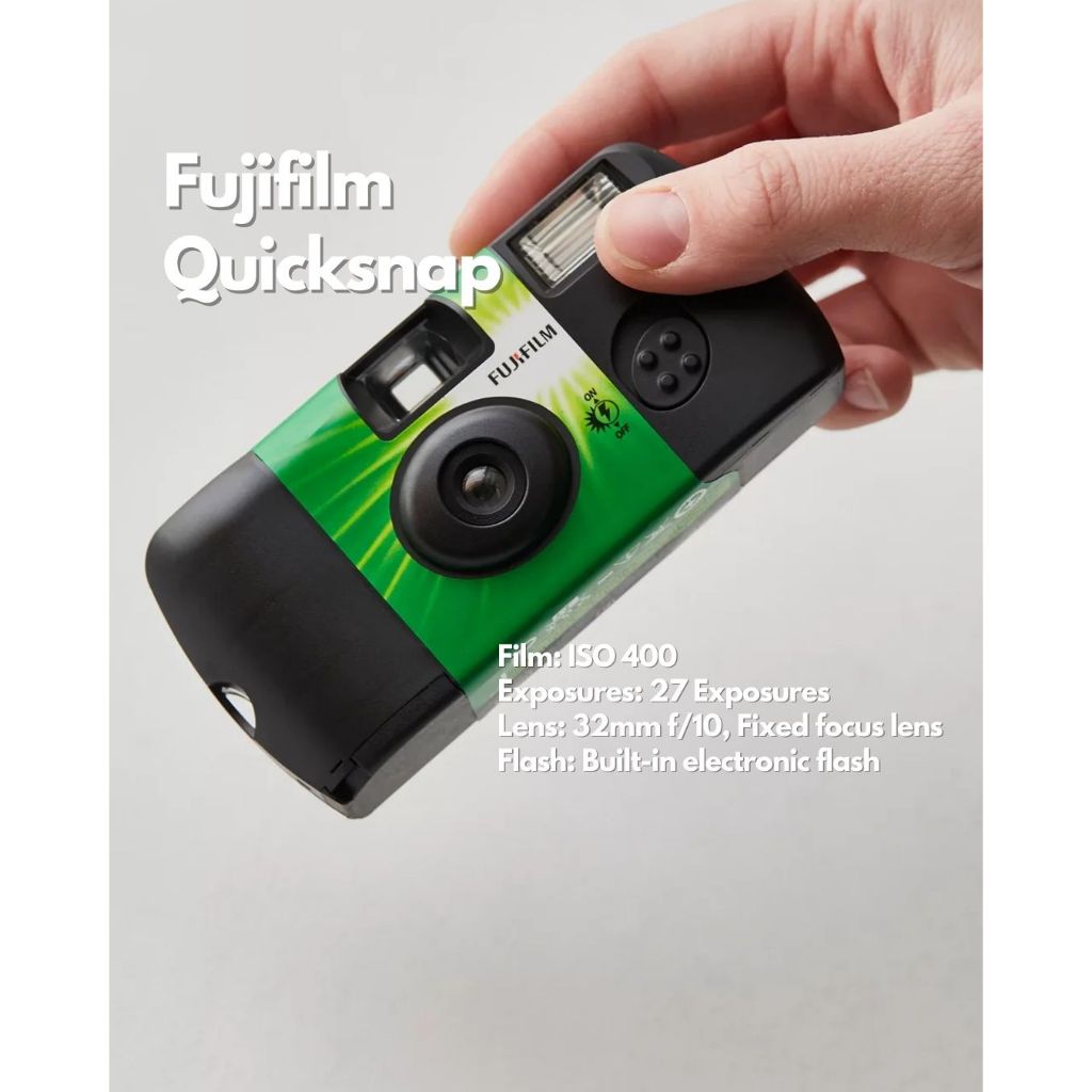 FUJIFILM QUICKSNAP DISPOSABLE CAMERA 27 EXP