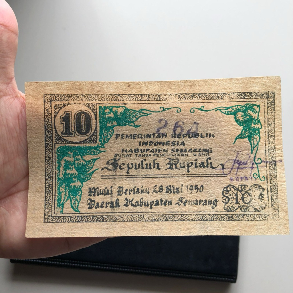 Uang Orida Semarang 10 Rupiah Tahun 1950