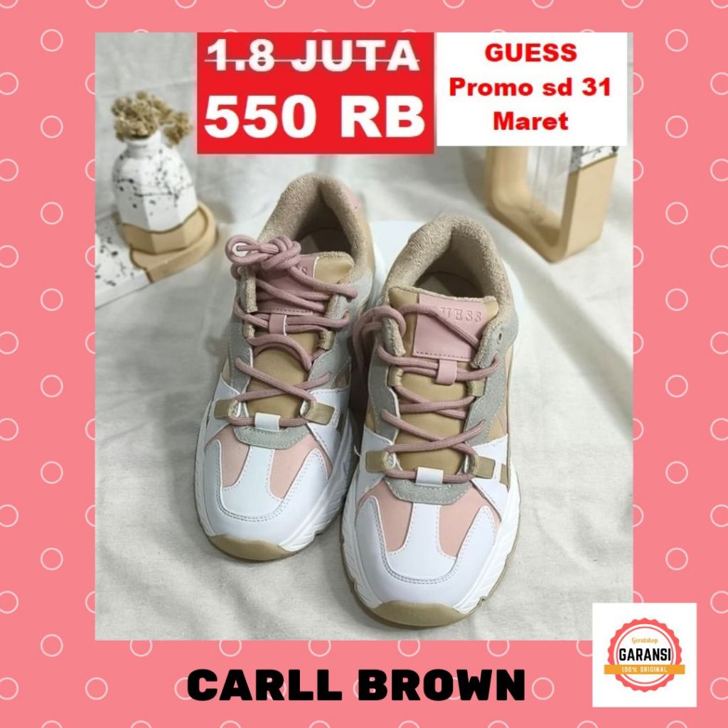 Sepatu sneakers wanita seri CARLL Guess 100% original store