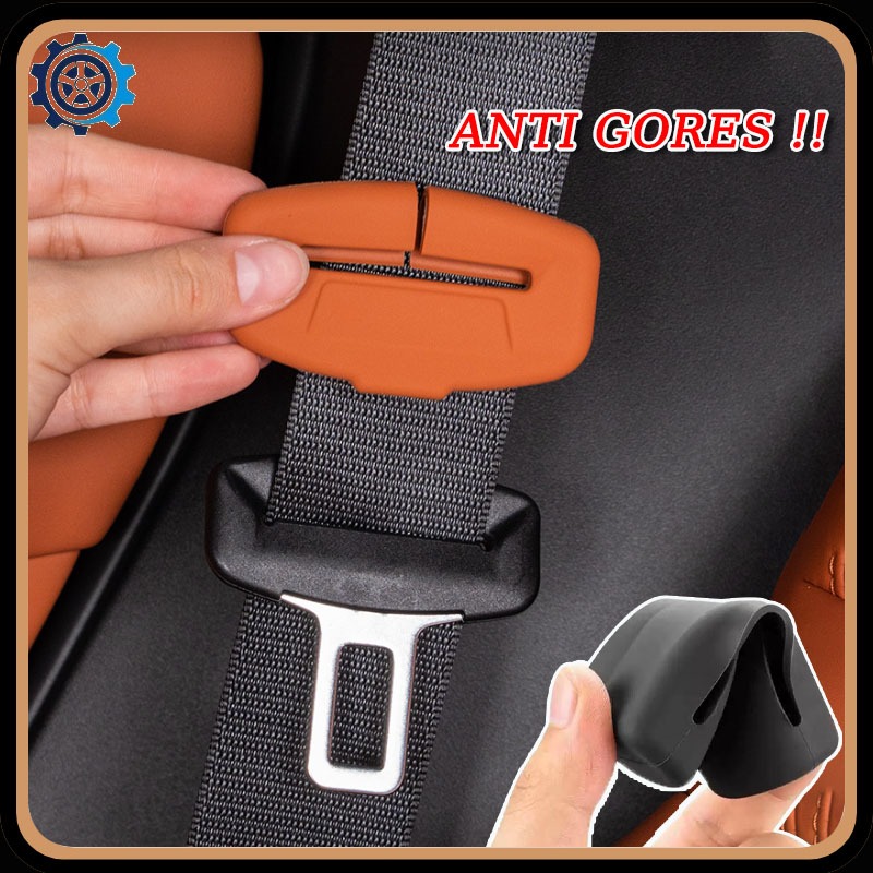 Anti Gores Pelindung Buckle Sabuk Pengaman Silikon Penutup Sabuk Pengaman Aksesori Interior Mobil