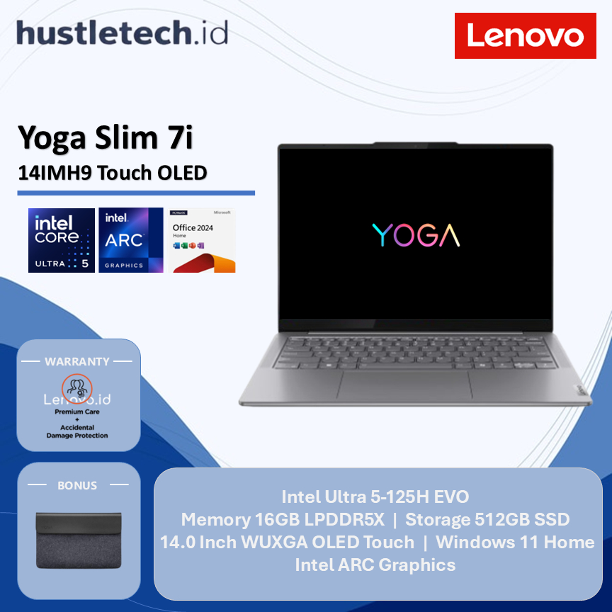 Lenovo Yoga Slim 7i 14 OLED Touch Ultra 5-125H 16GB 512GB SSD 14.0 Inch WUXGA OLED Windows 11