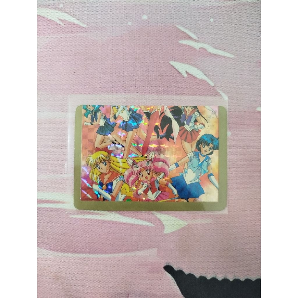 Kartu Hologram Sailor Moon Vintage Anime Card Rare Jadul Collectible