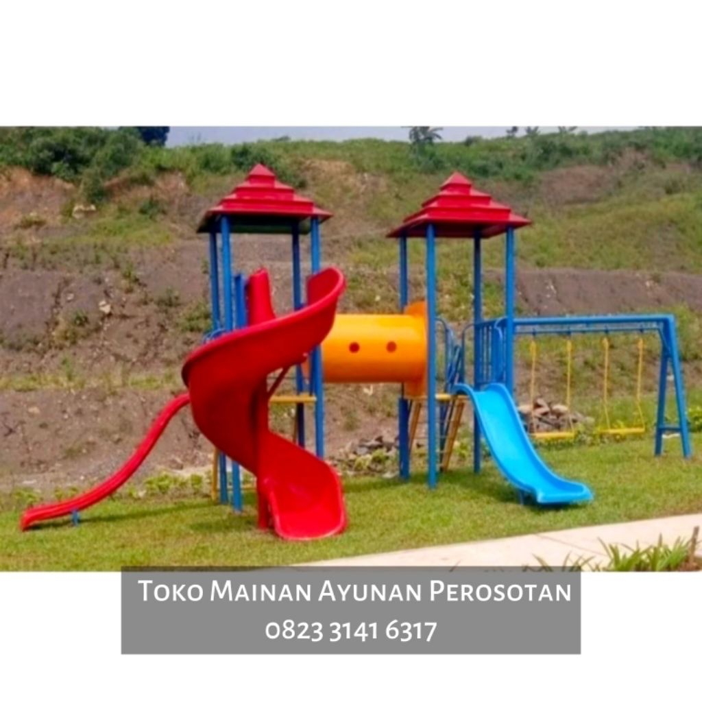 Mainan Ayunan Set Perosotan - Mainan Ayunan Set Prosotan - Playground Ayunan - Mainan Anak Tk Paud -