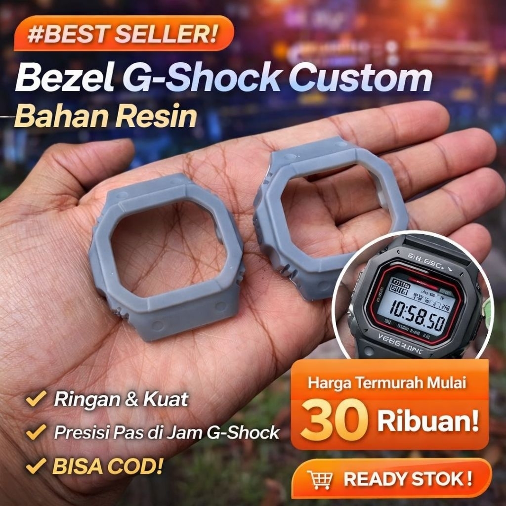 Bezel G-Shock GW-M5600,GW-M5610,GW-M5610u Custom bahan resin