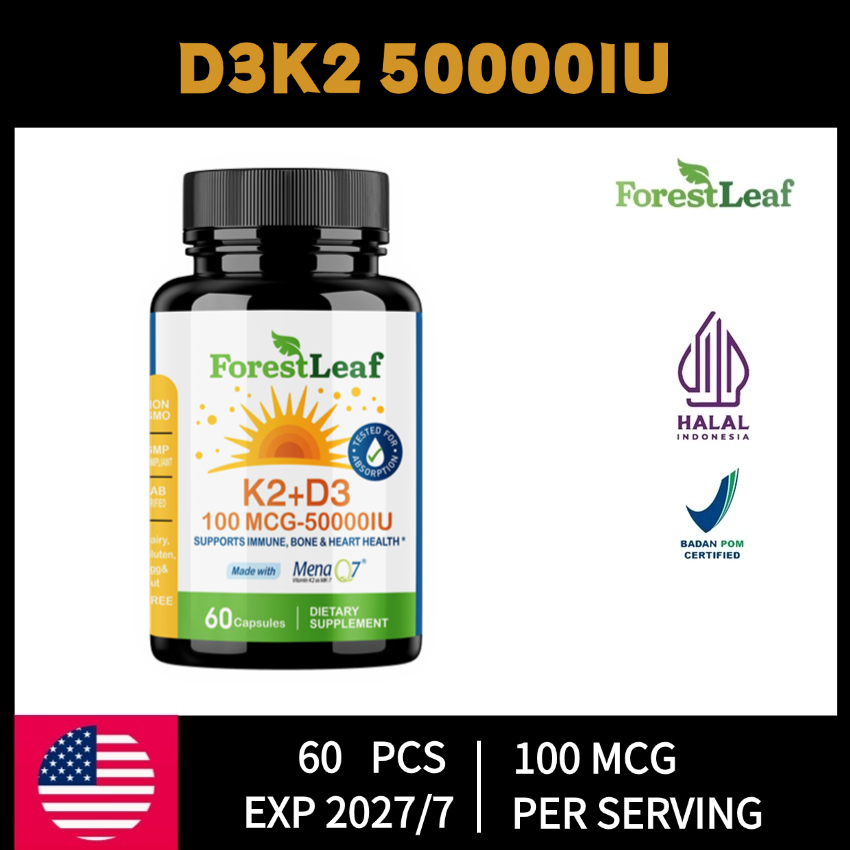 Vitamin D3K2 50000IU: Formula Power untuk Menjaga Kepadatan Tulang & Sirkulasi Sehat