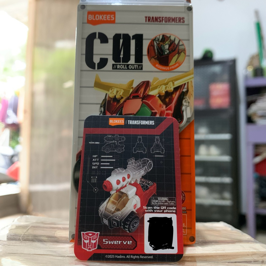 Blokees Wheels Transformers C01 Swerve OFC Belum Scan