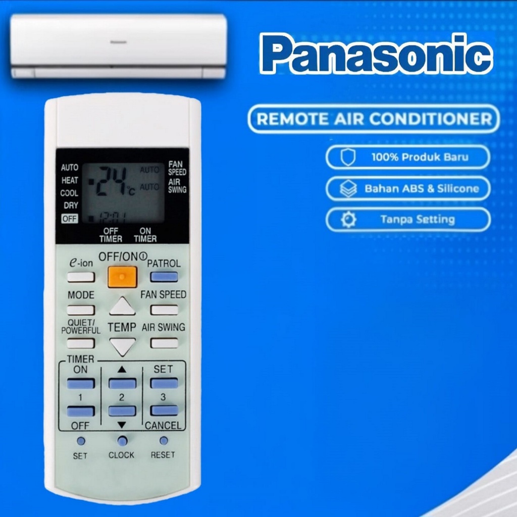 Remote Remot AC Panasonic E-ION PATROL A75C3298 A75C3155 A75C3159