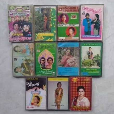 Borongan 11 kaset pita Waljinah Waldjinah