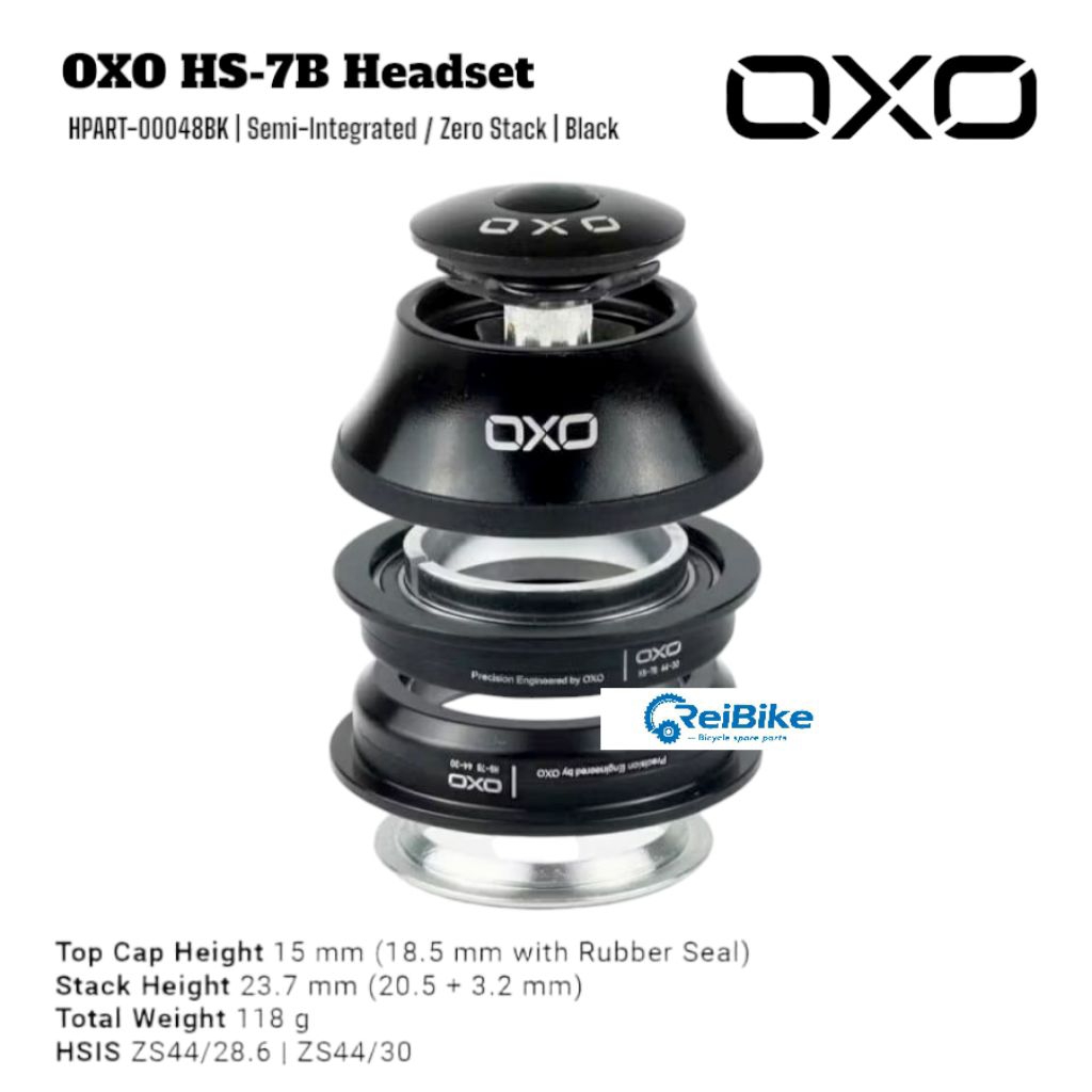 Headset Kom stir sepeda oxo bearing oversize semi integrated HS-7B ZS44/28.6/ZS44/30
