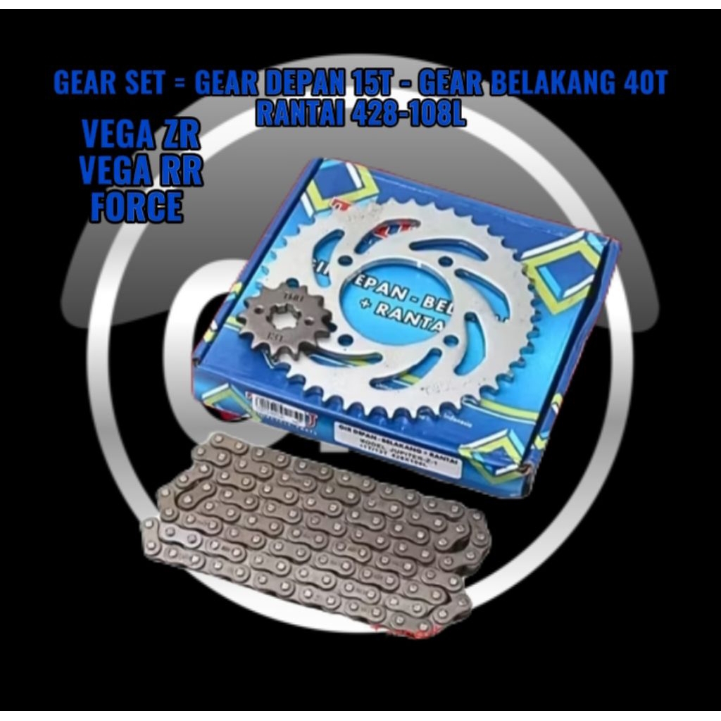 Gear Set Vega ZR, Vega RR, Force Original TMU